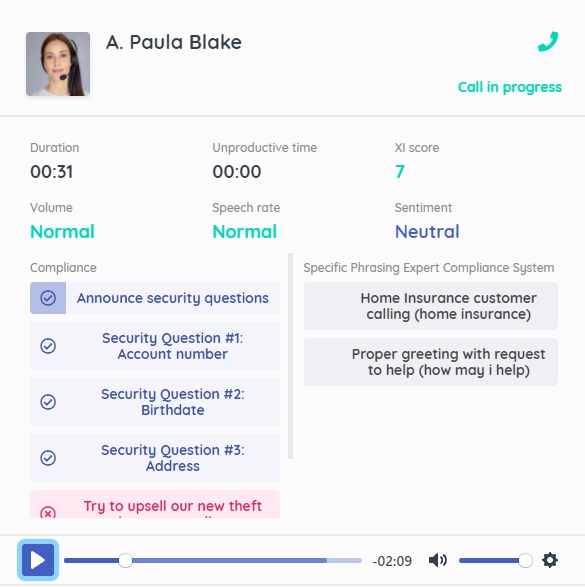 screenshot of AgentAssist