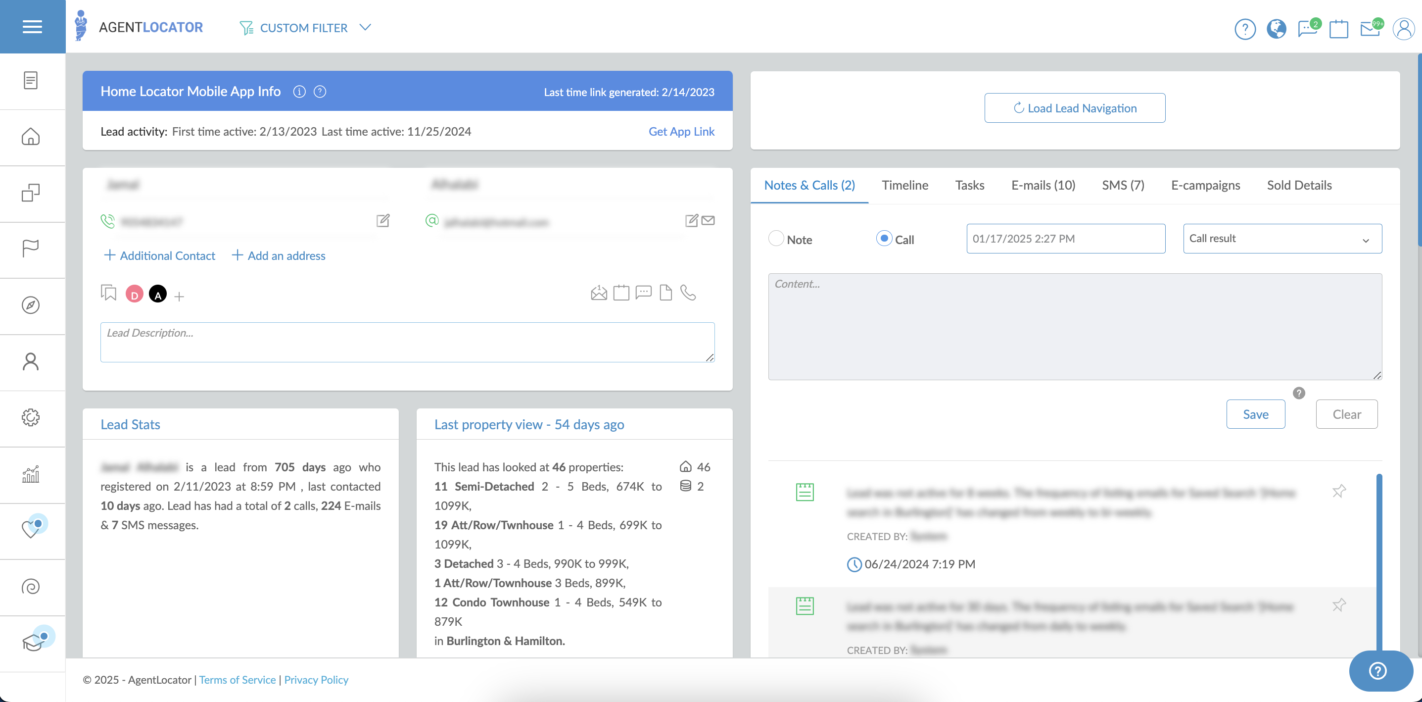 screenshot of AgentLocator