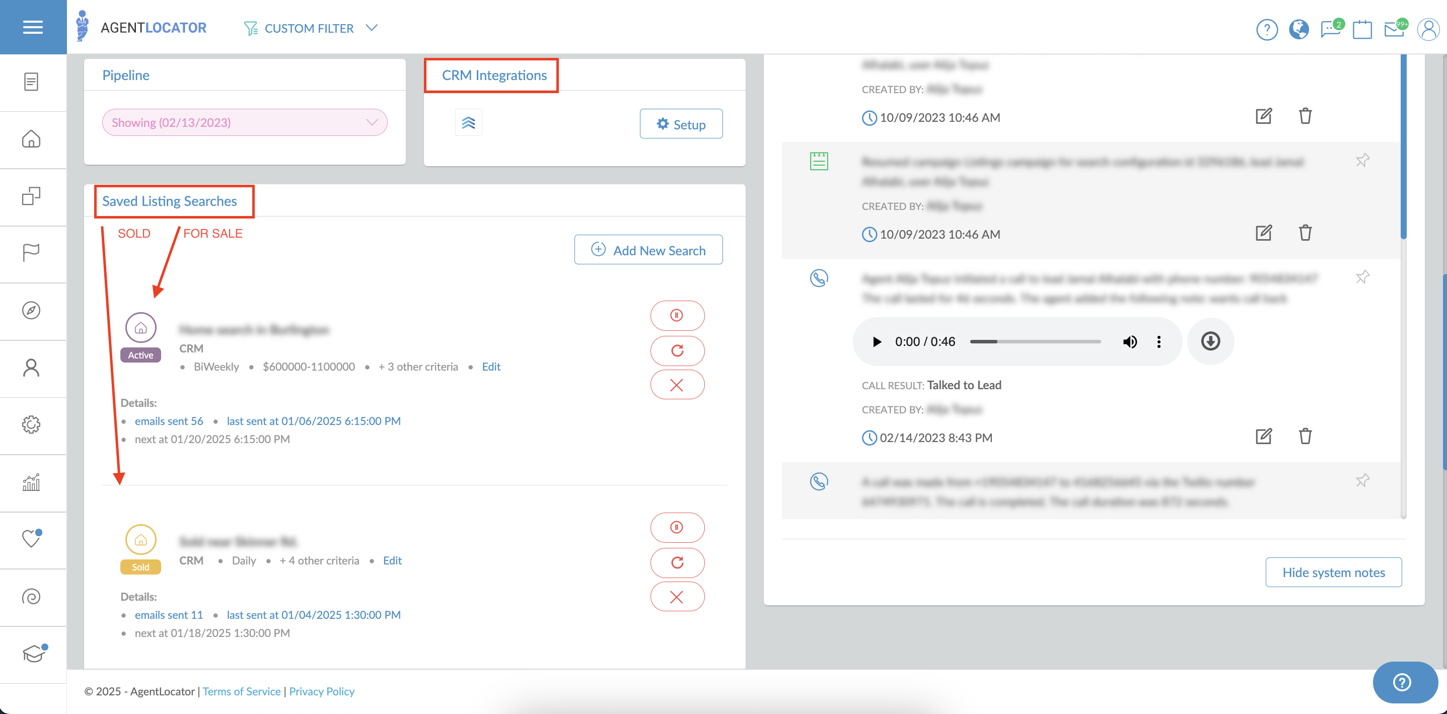 screenshot of AgentLocator