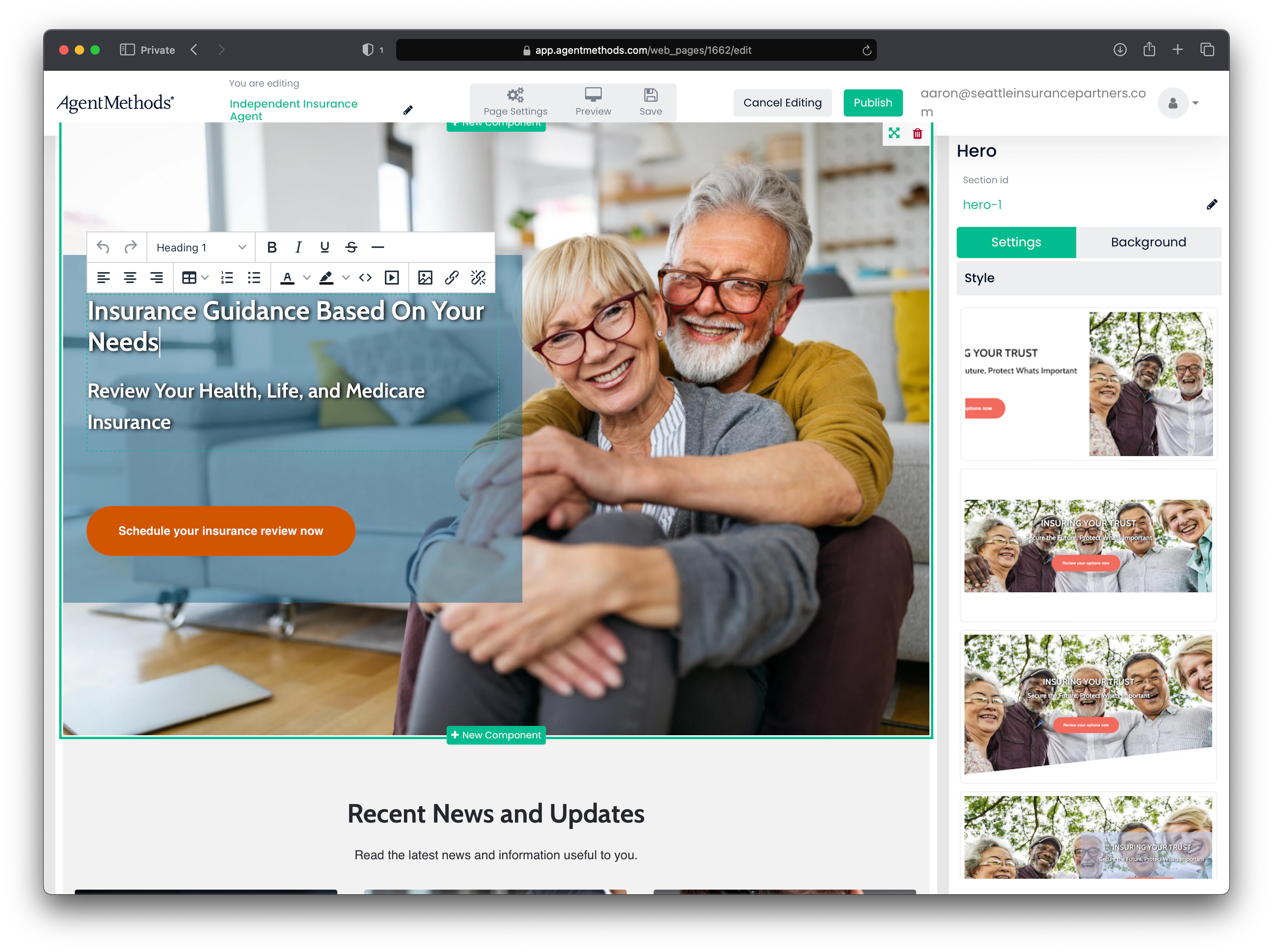 screenshot of AgentMethods