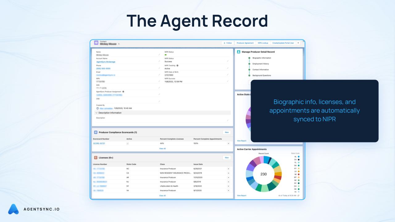 screenshot of AgentSync
