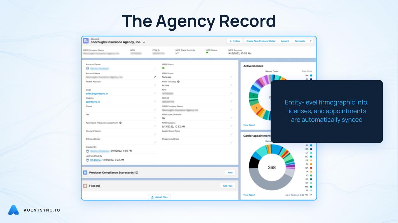 screenshot of AgentSync