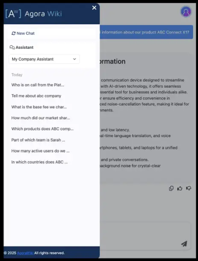 screenshot of AgoraWiki