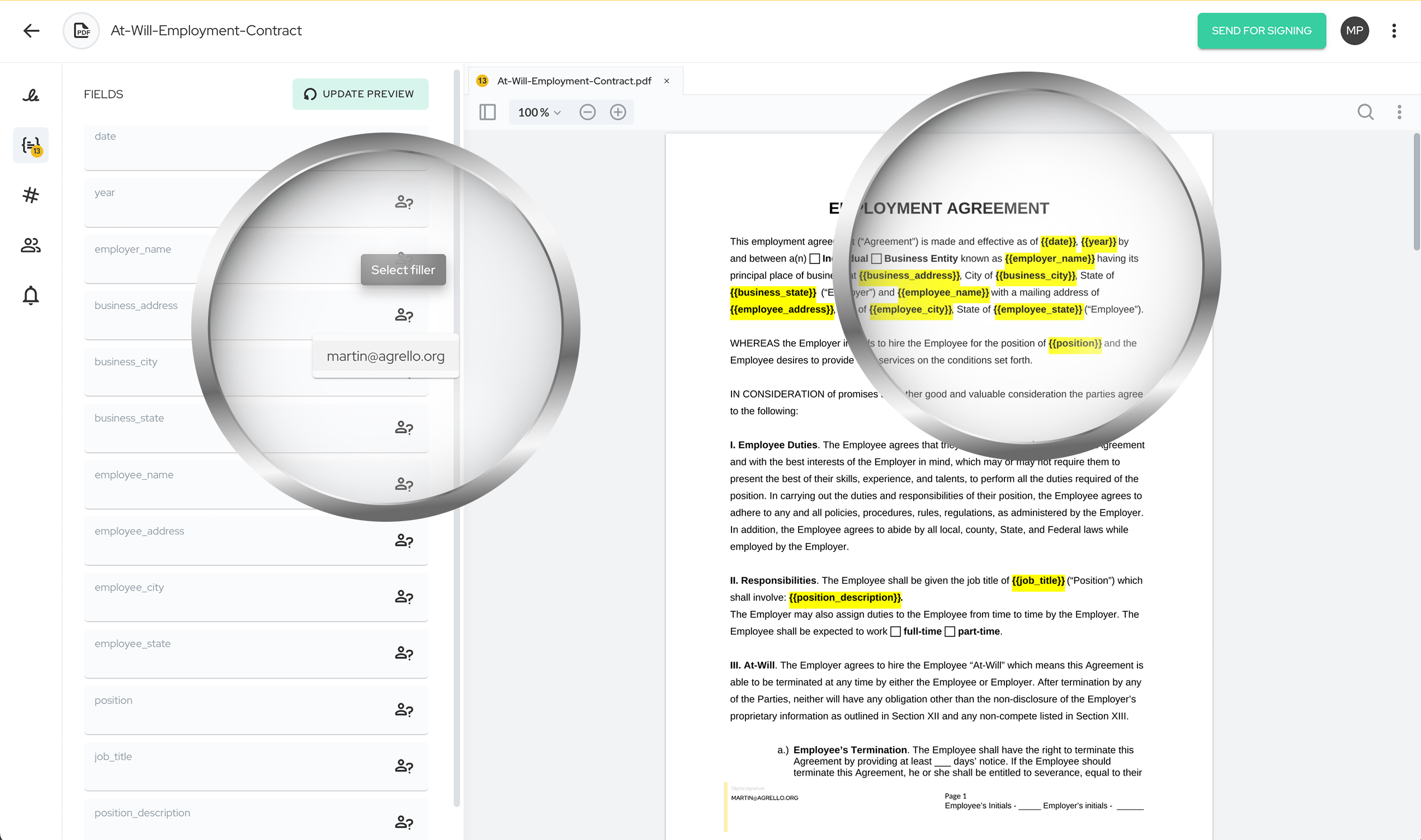 screenshot of Agrello