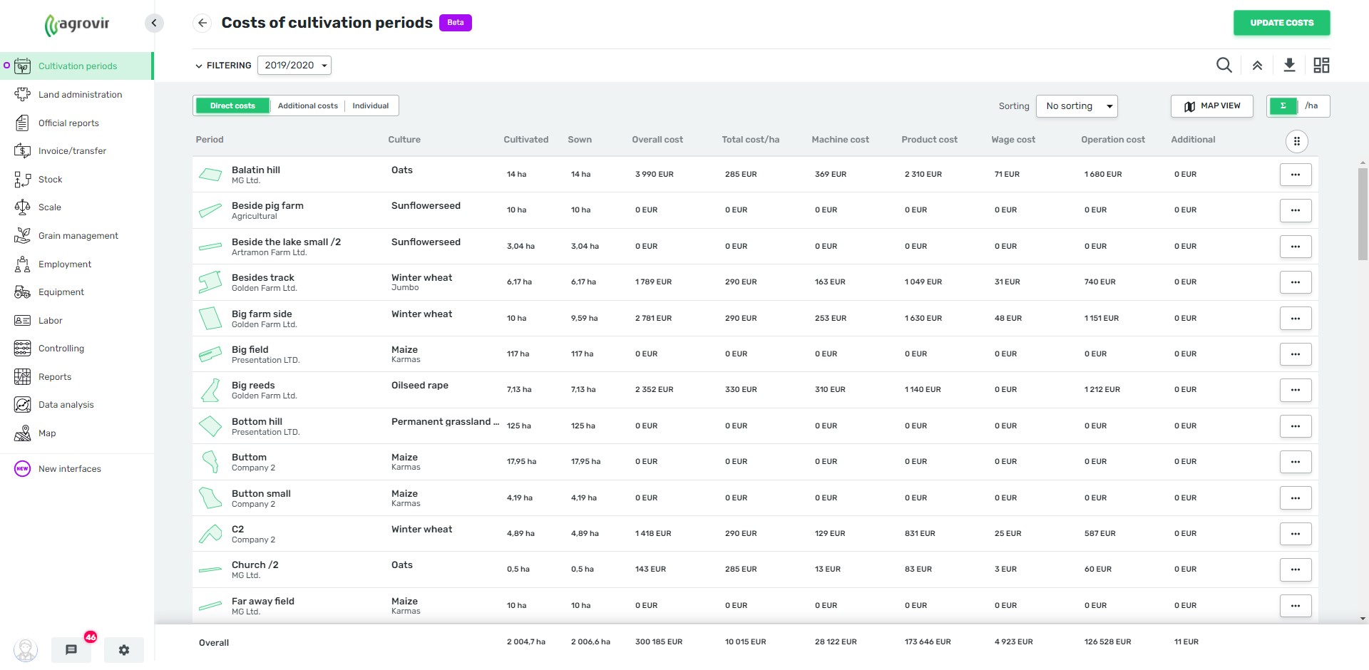 screenshot of AgroVIR