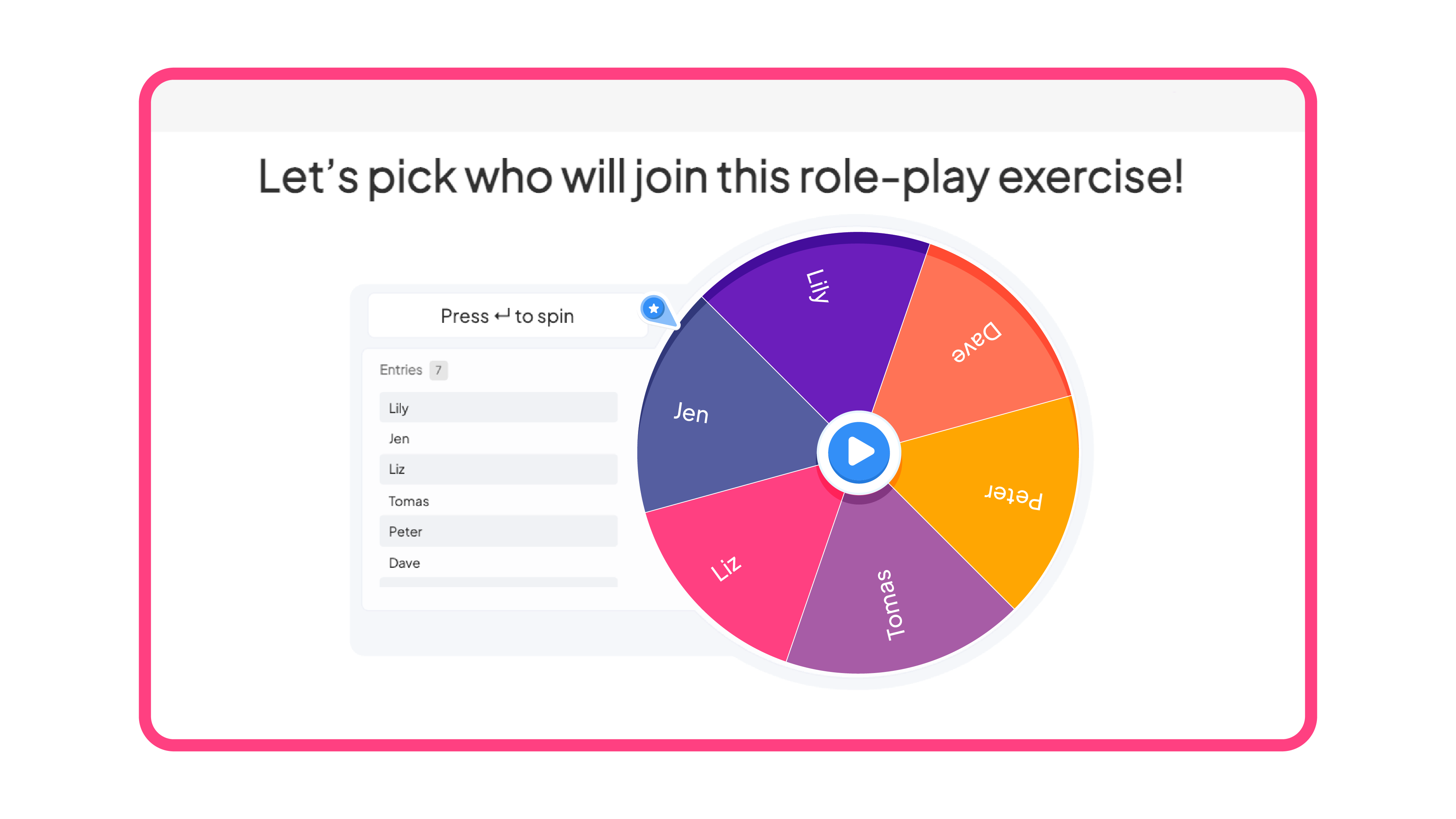 screenshot of AhaSlides