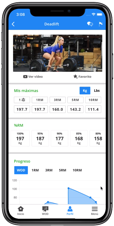 screenshot of AimHarder