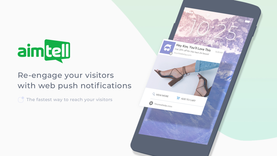 screenshot of Aimtell