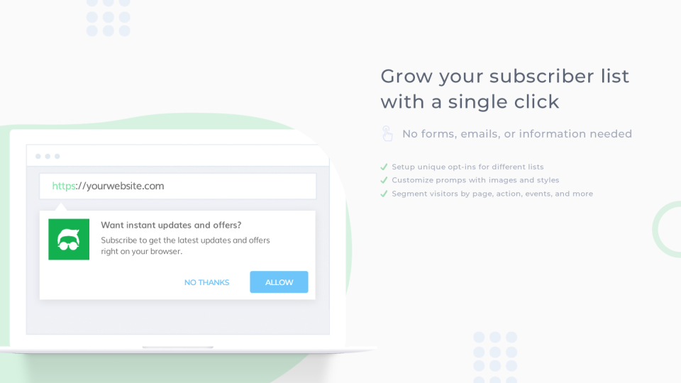 screenshot of Aimtell