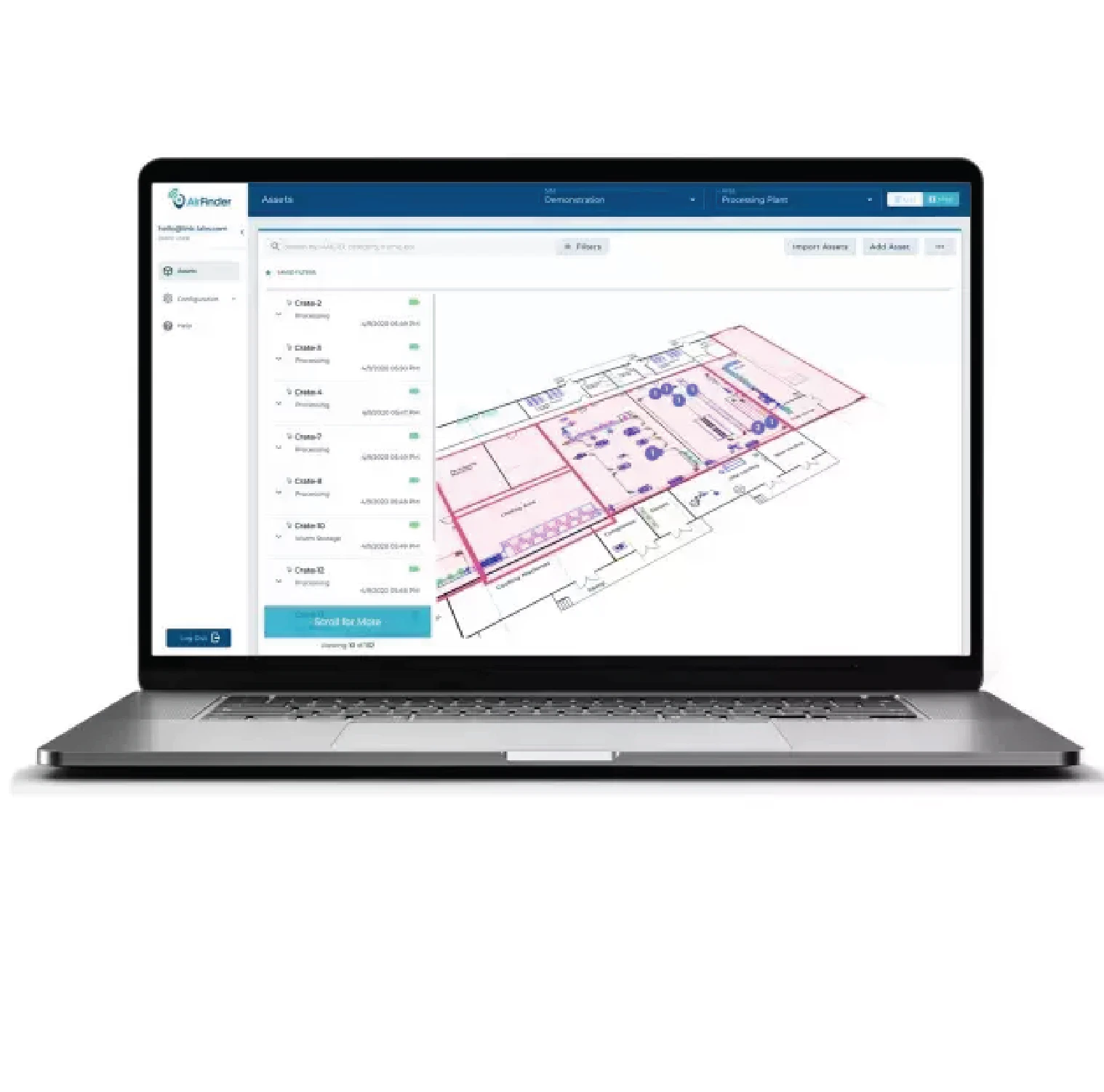screenshot of AirFinder