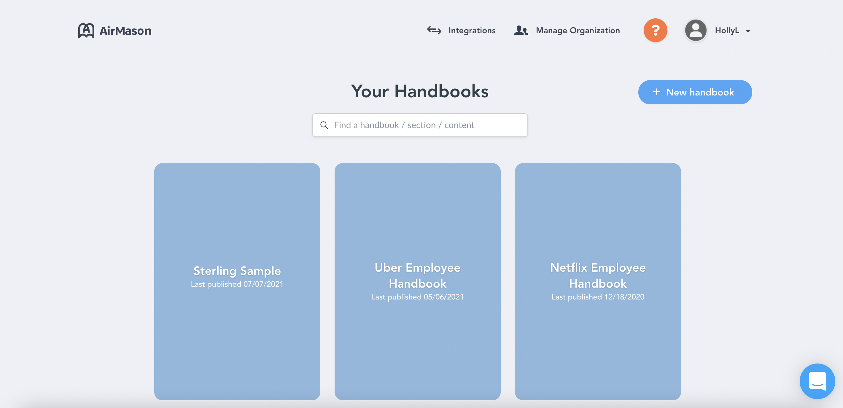 screenshot of AirMason