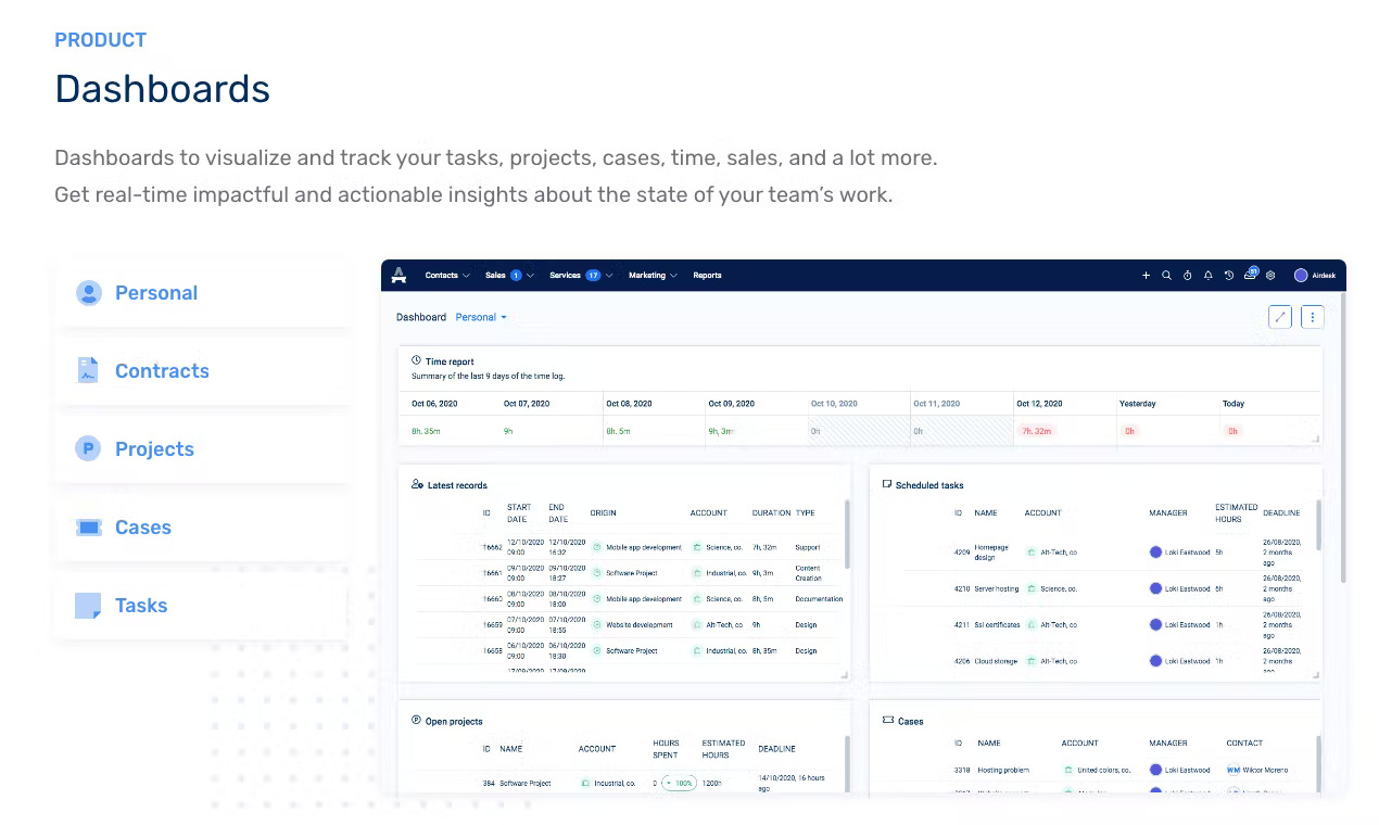 screenshot of Airdesk