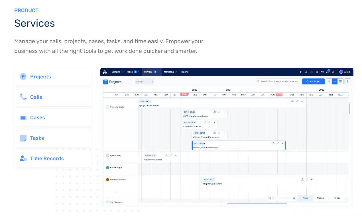 screenshot of Airdesk
