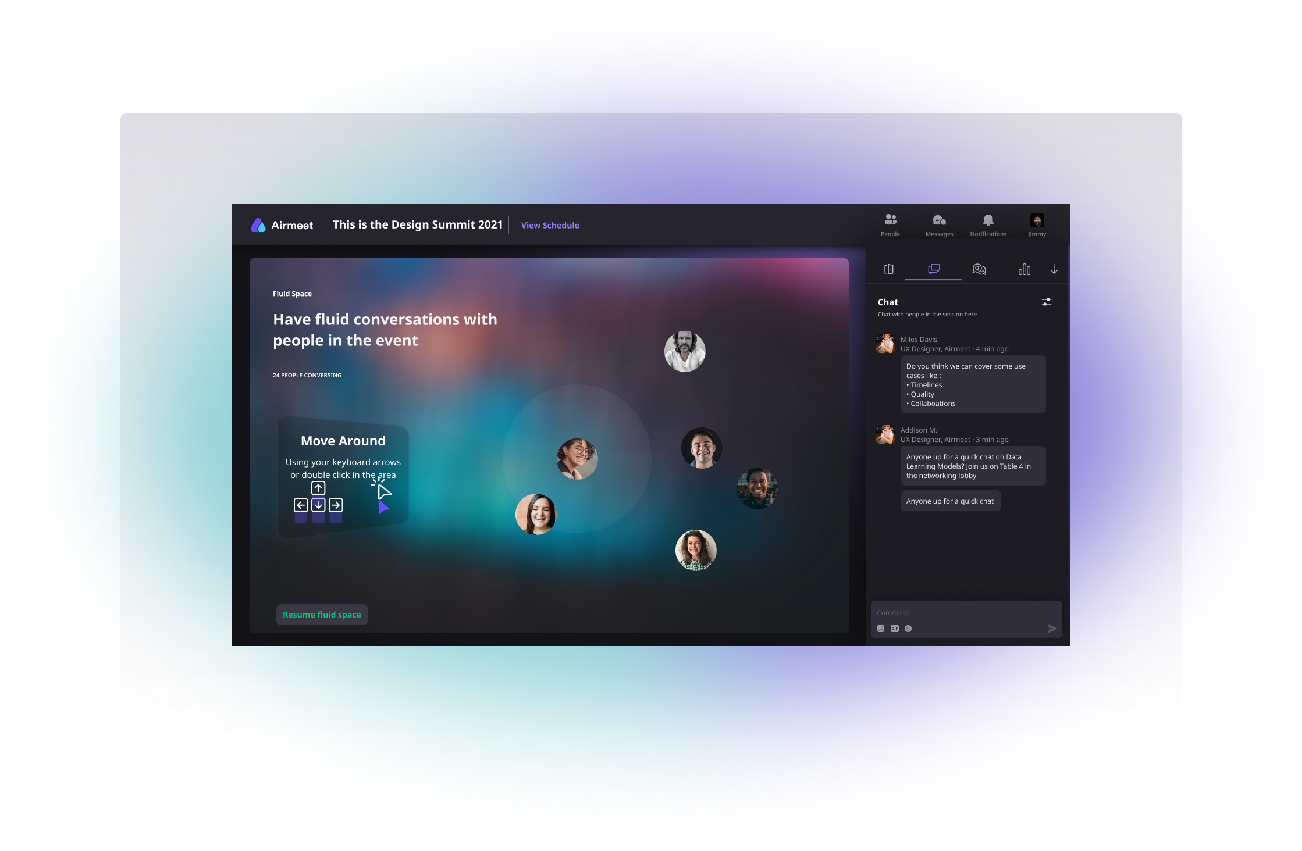 screenshot of Airmeet