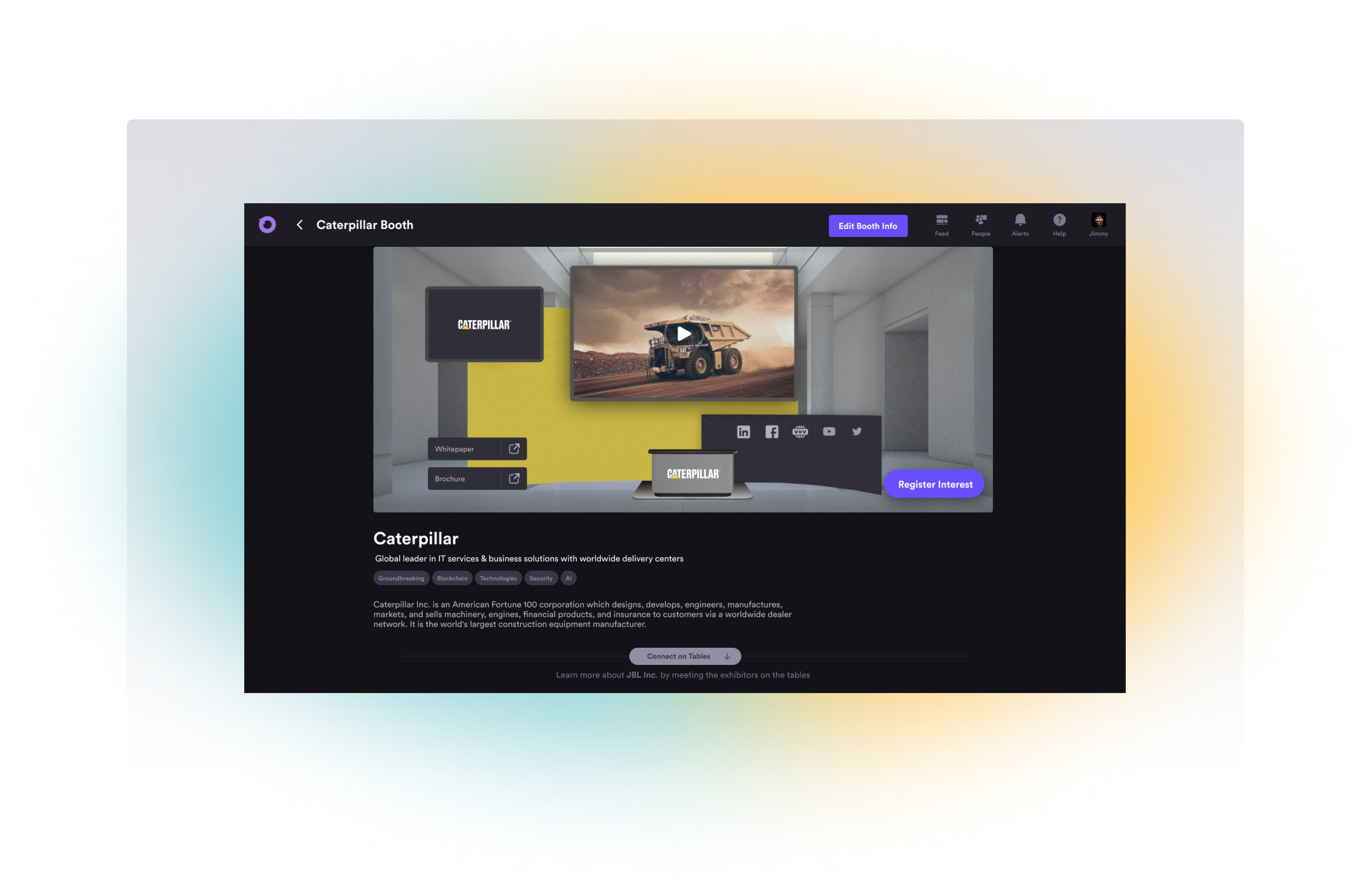 screenshot of Airmeet
