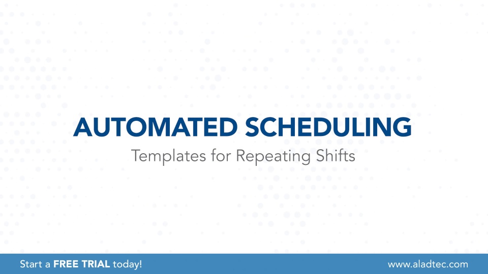 screenshot of Aladtec