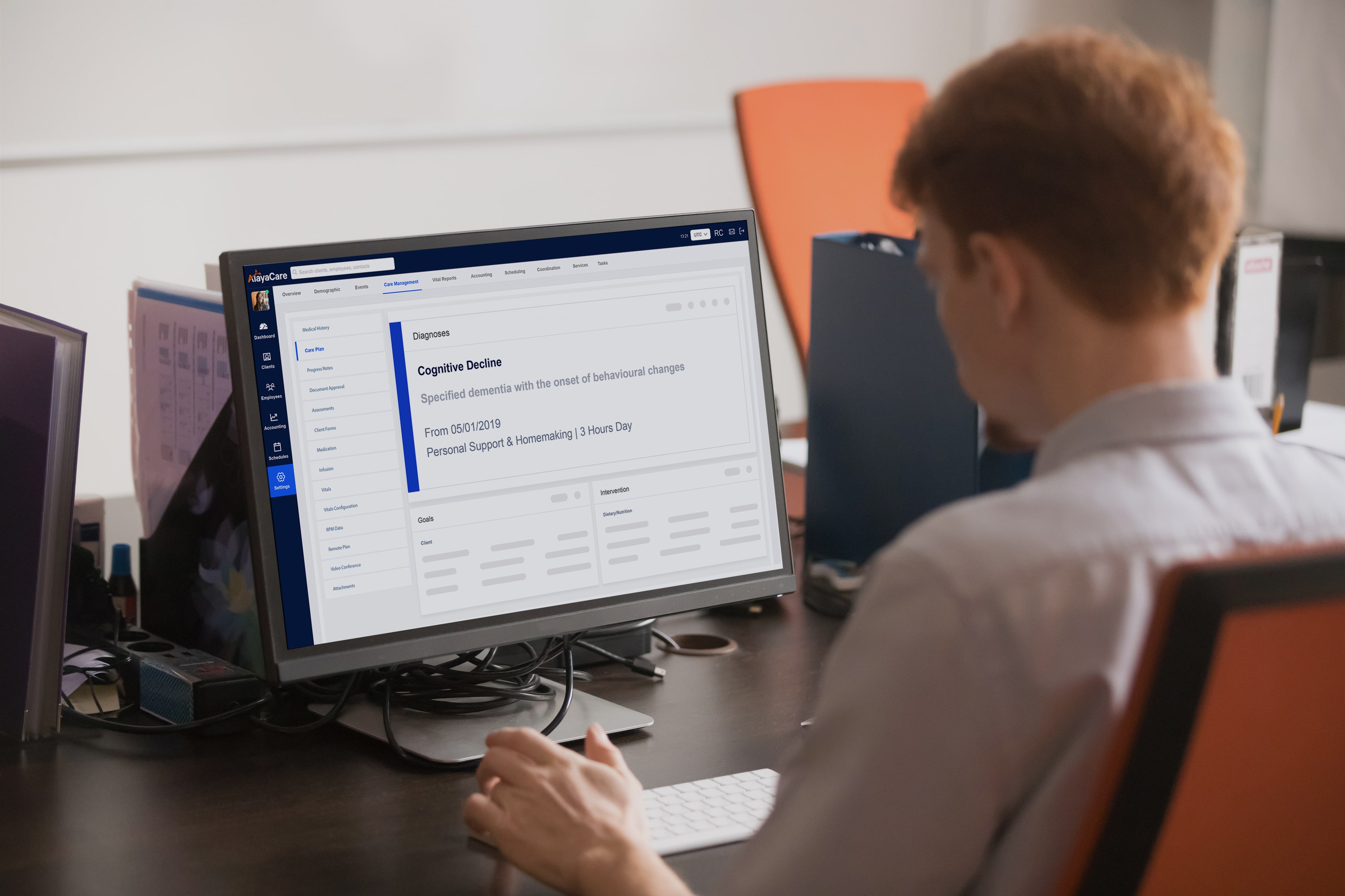 screenshot of AlayaCare