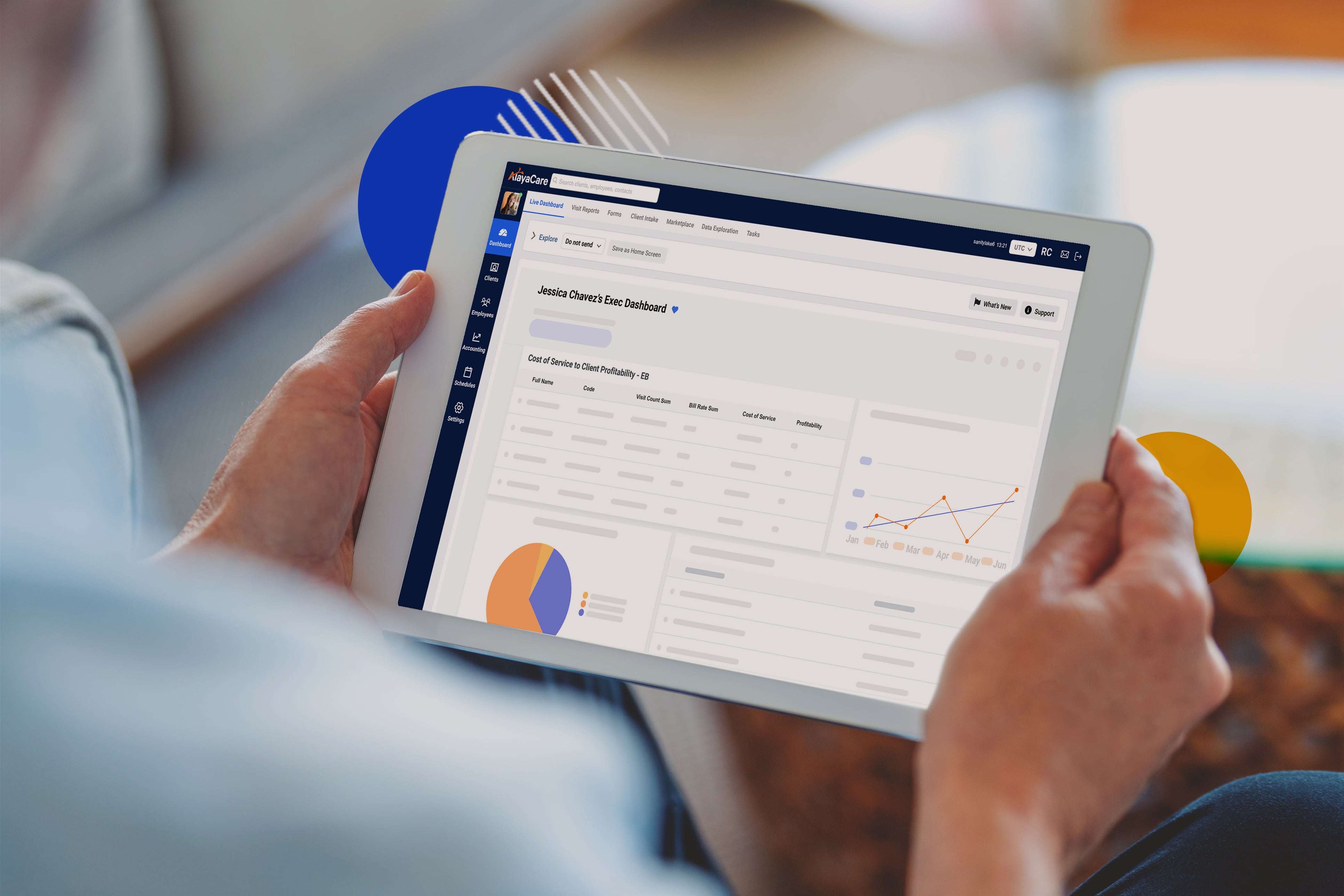 screenshot of AlayaCare