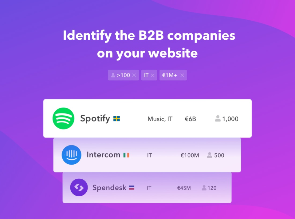 screenshot of Albacross
