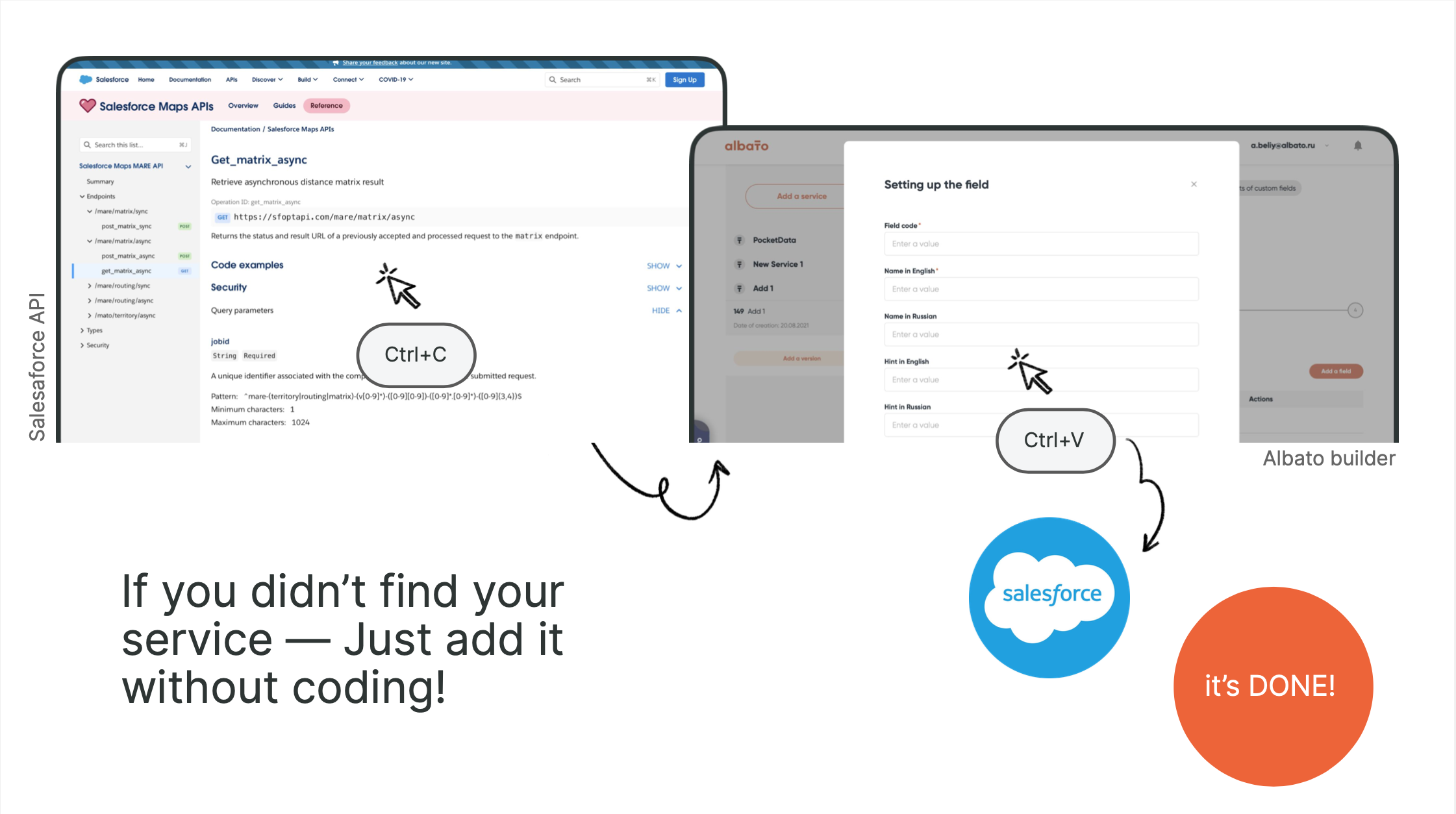 screenshot of Albato