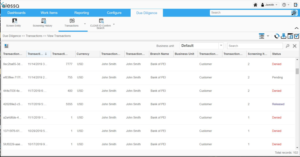 screenshot of Alessa