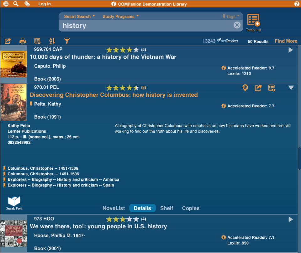 screenshot of Alexandria