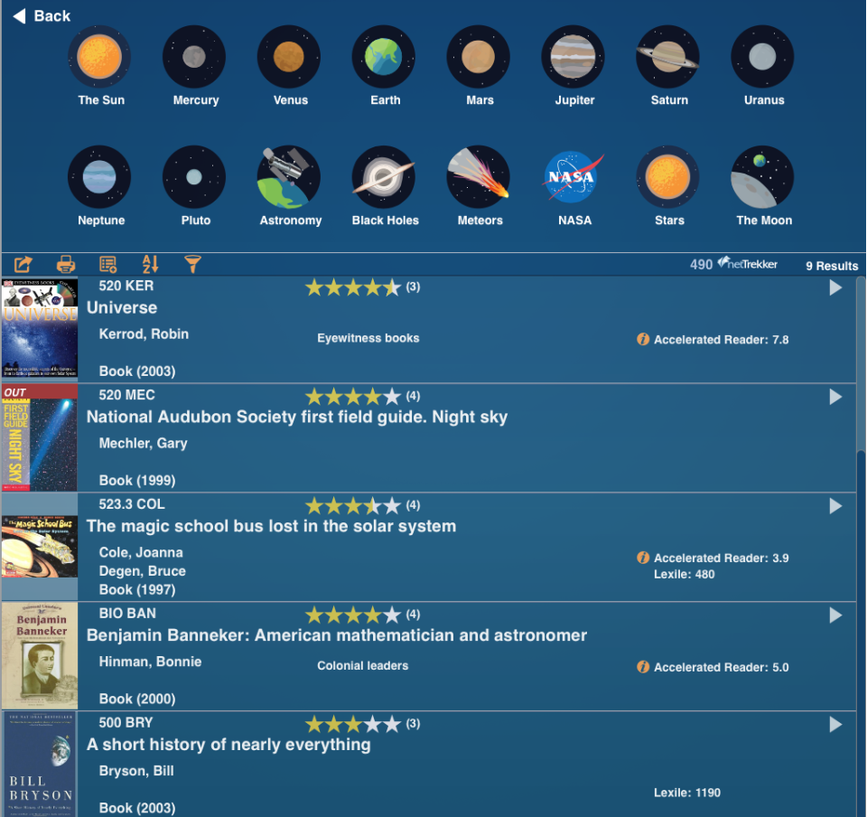 screenshot of Alexandria