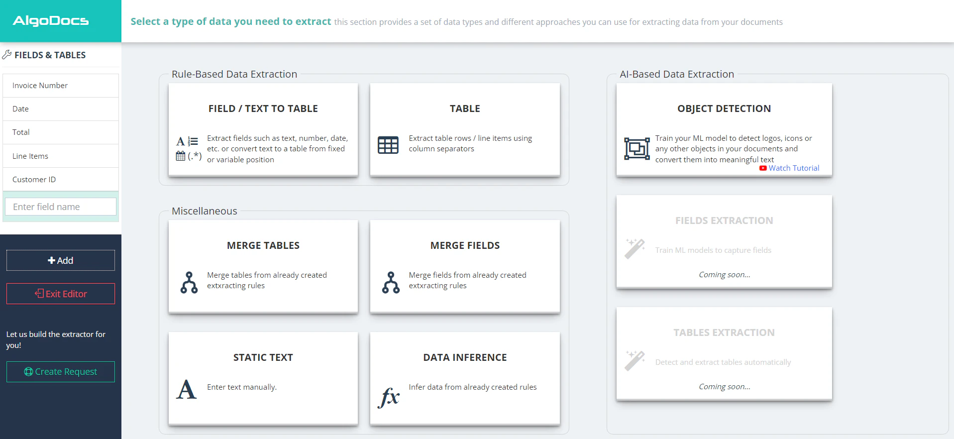 screenshot of AlgoDocs