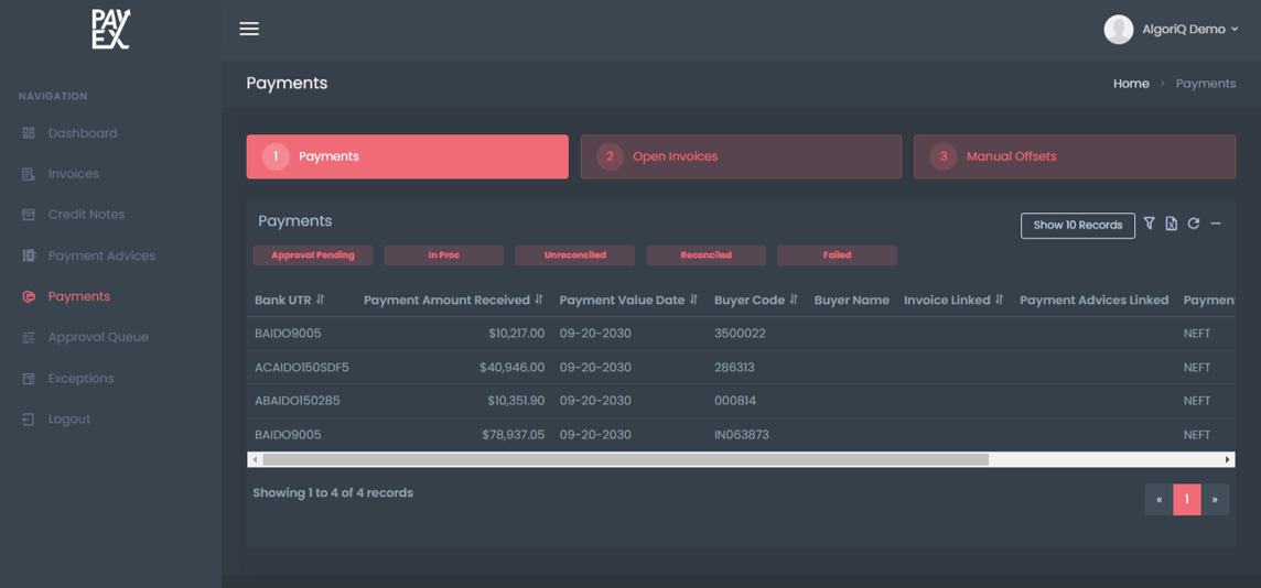 screenshot of AlgoriQ
