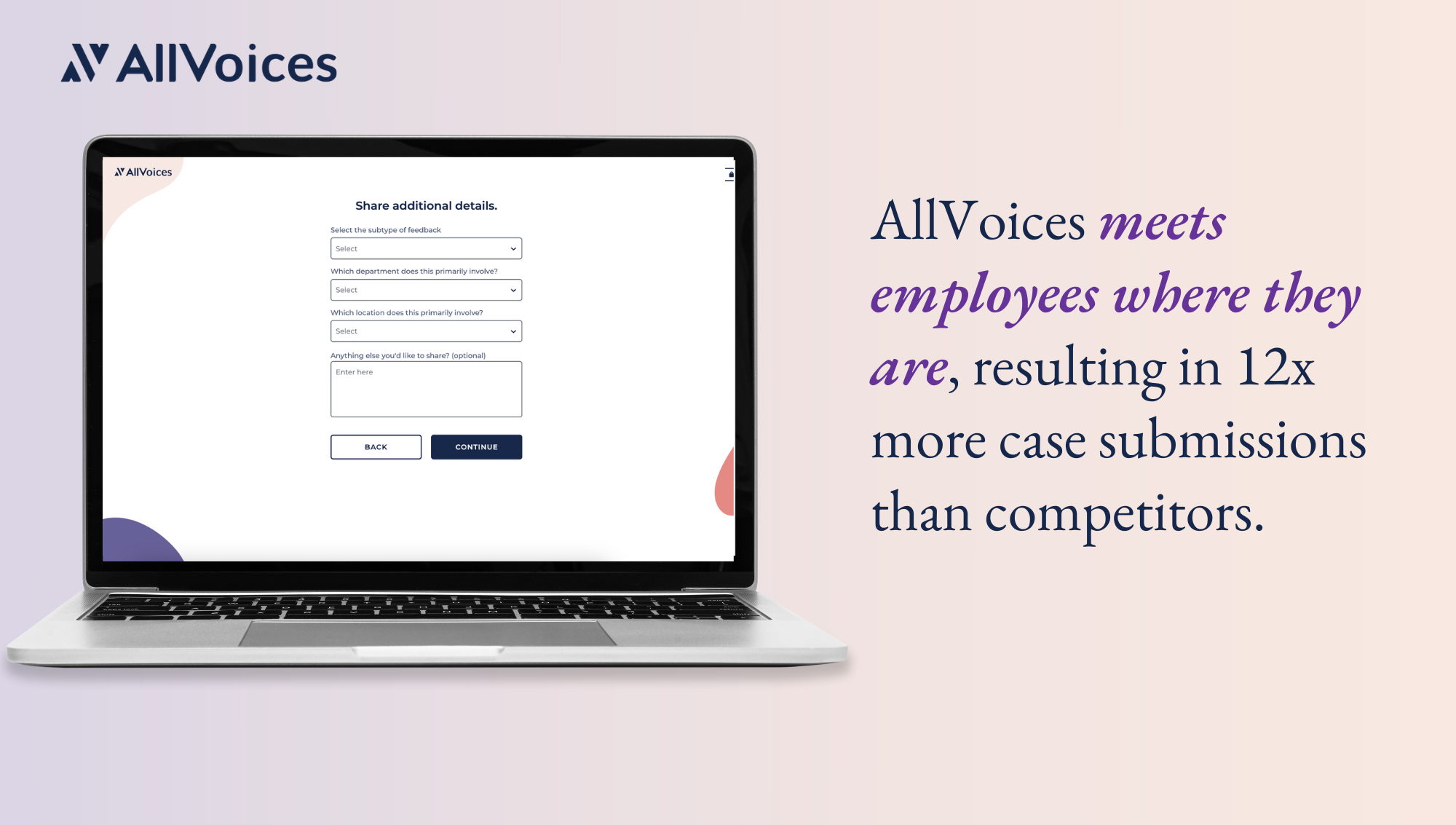 screenshot of AllVoices