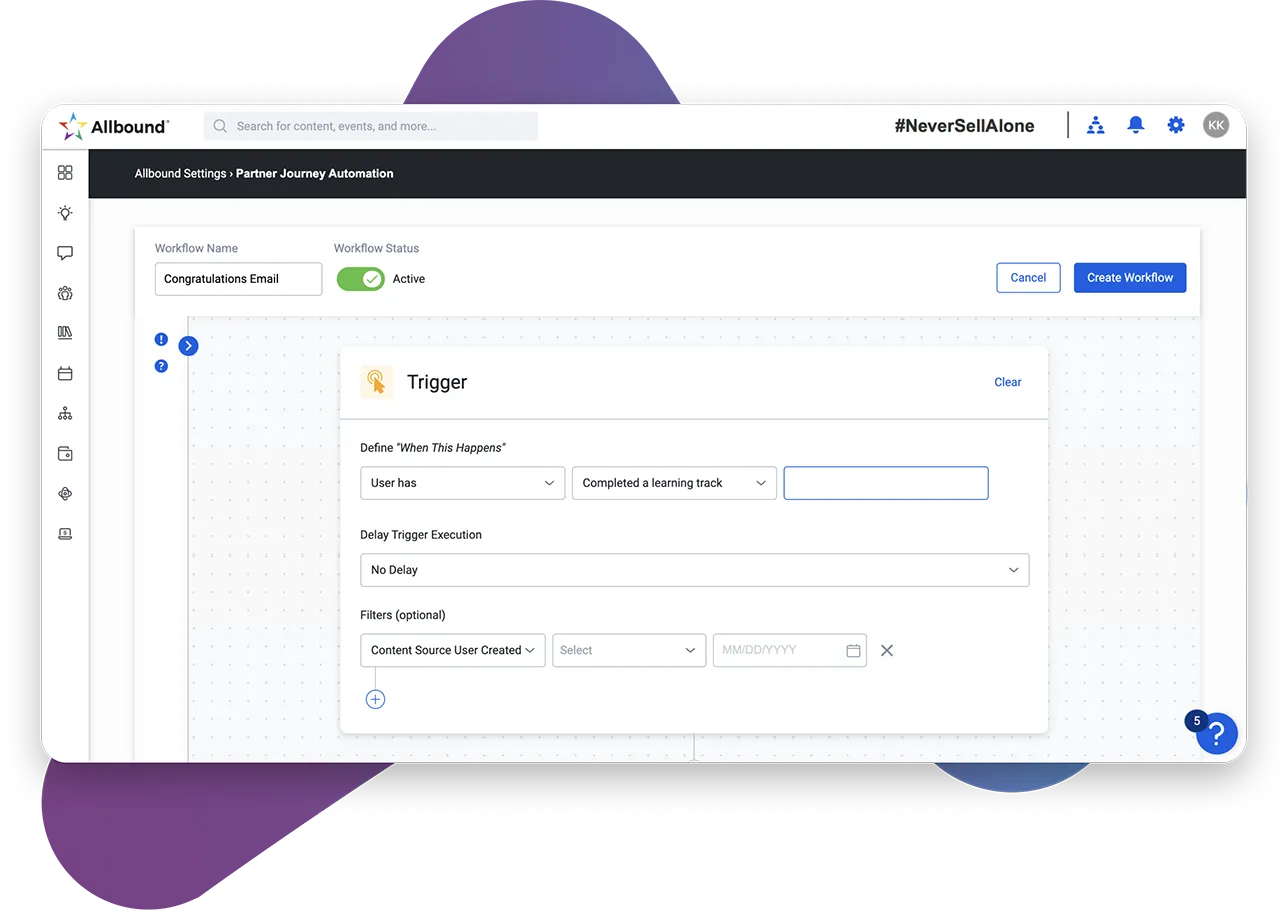 screenshot of Allbound