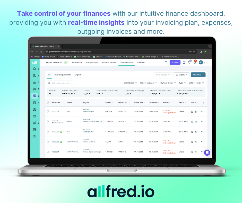 screenshot of Allfred