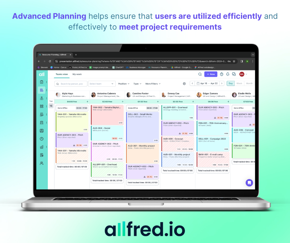 screenshot of Allfred