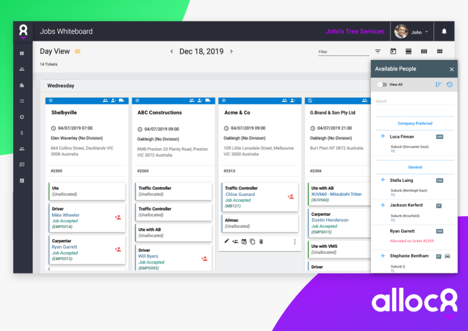 screenshot of Alloc8