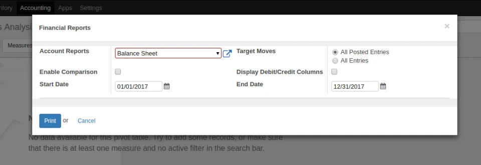 screenshot of AlloyERP