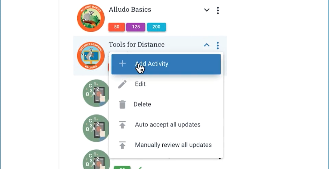 screenshot of Alludo