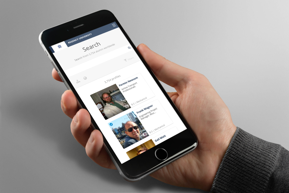 screenshot of Almabase