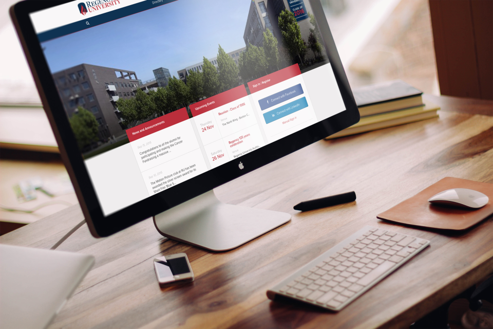 screenshot of Almabase