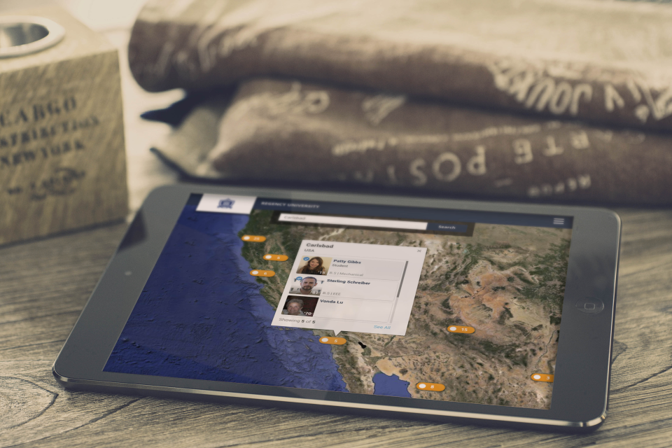 screenshot of Almabase