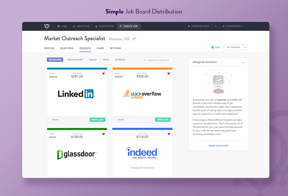 screenshot of Alongside