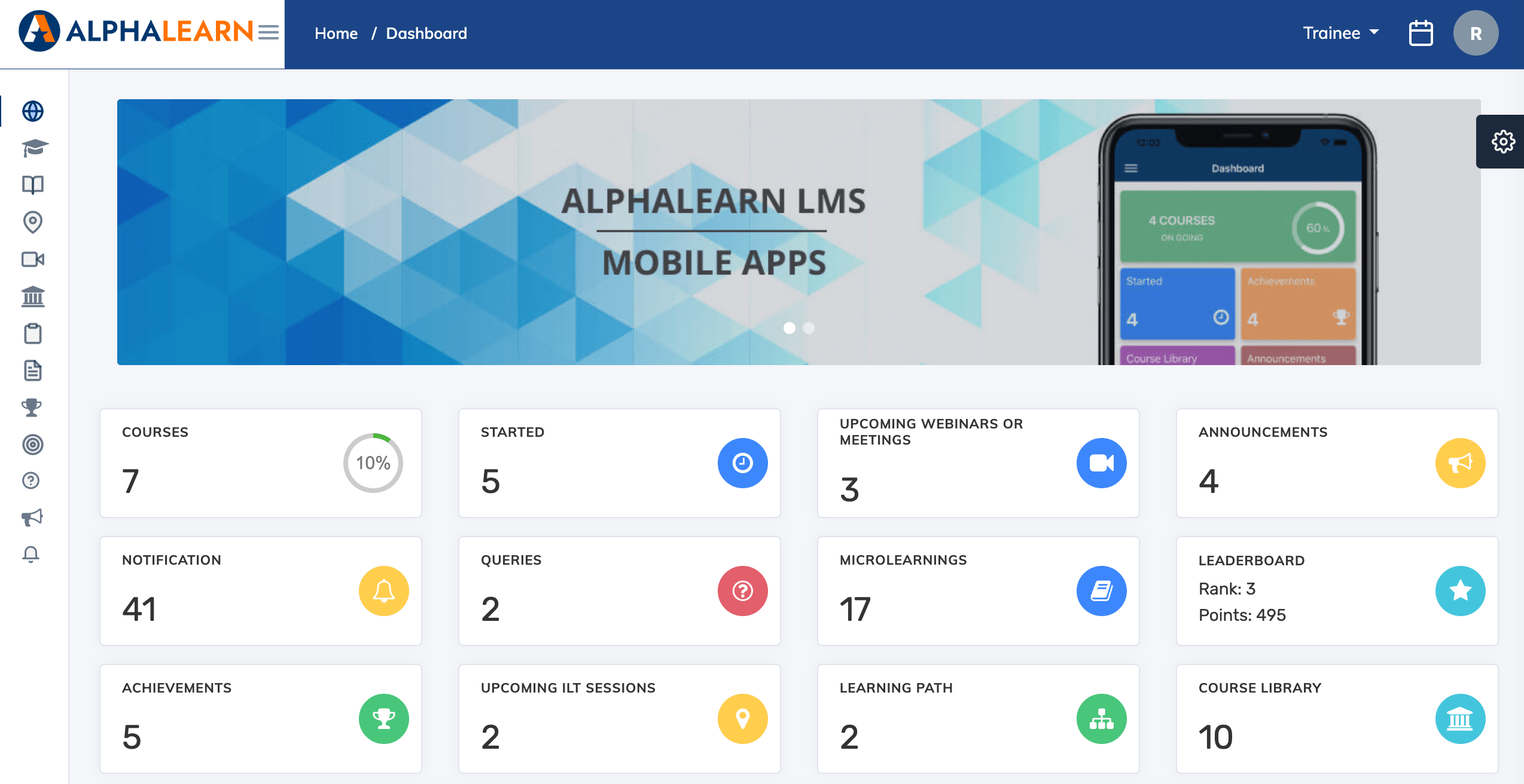 screenshot of AlphaLearn