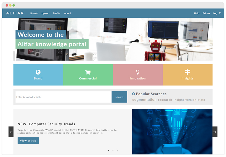 screenshot of Altiar