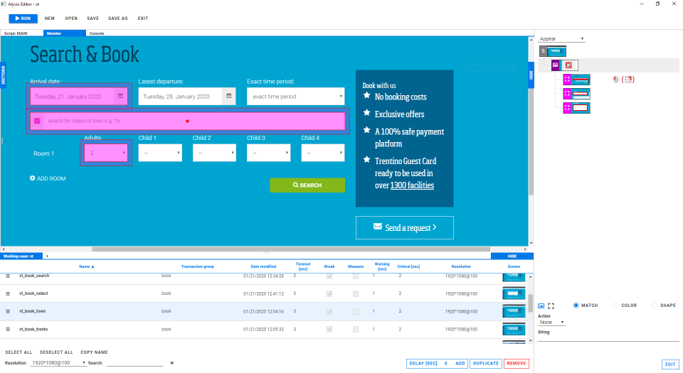 screenshot of Alyvix
