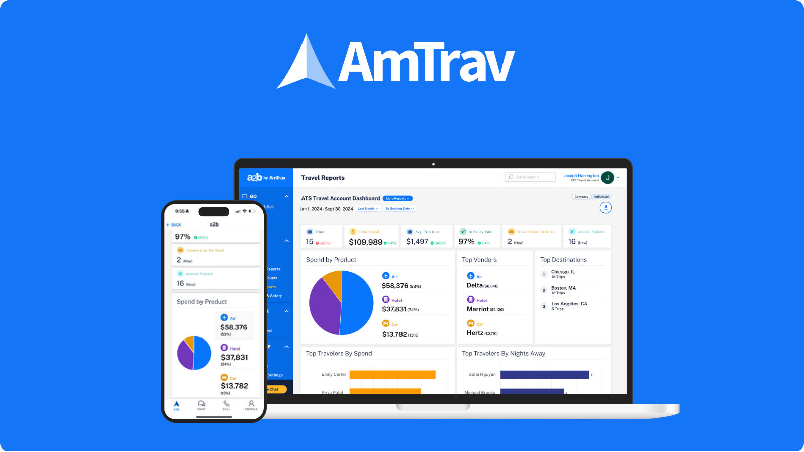 screenshot of AmTrav