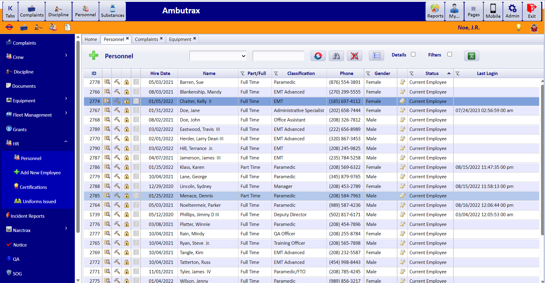 screenshot of Ambutrax