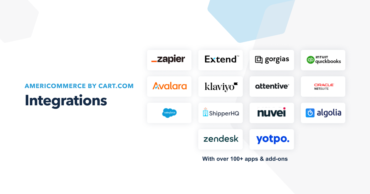 screenshot of AmeriCommerce