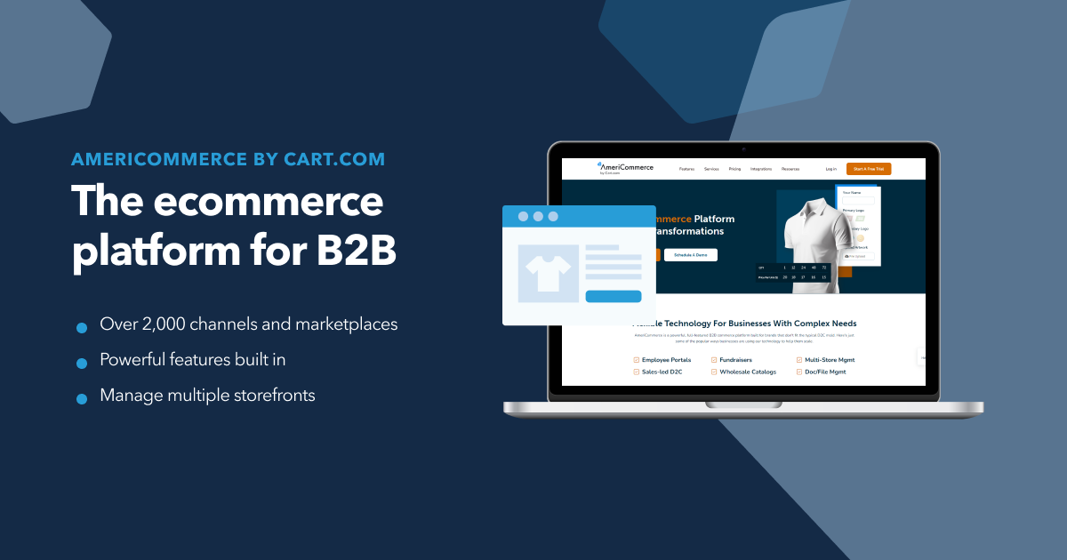 screenshot of AmeriCommerce