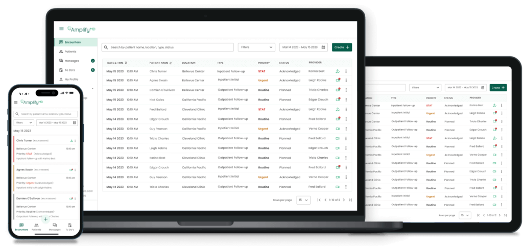 screenshot of AmplifyMD