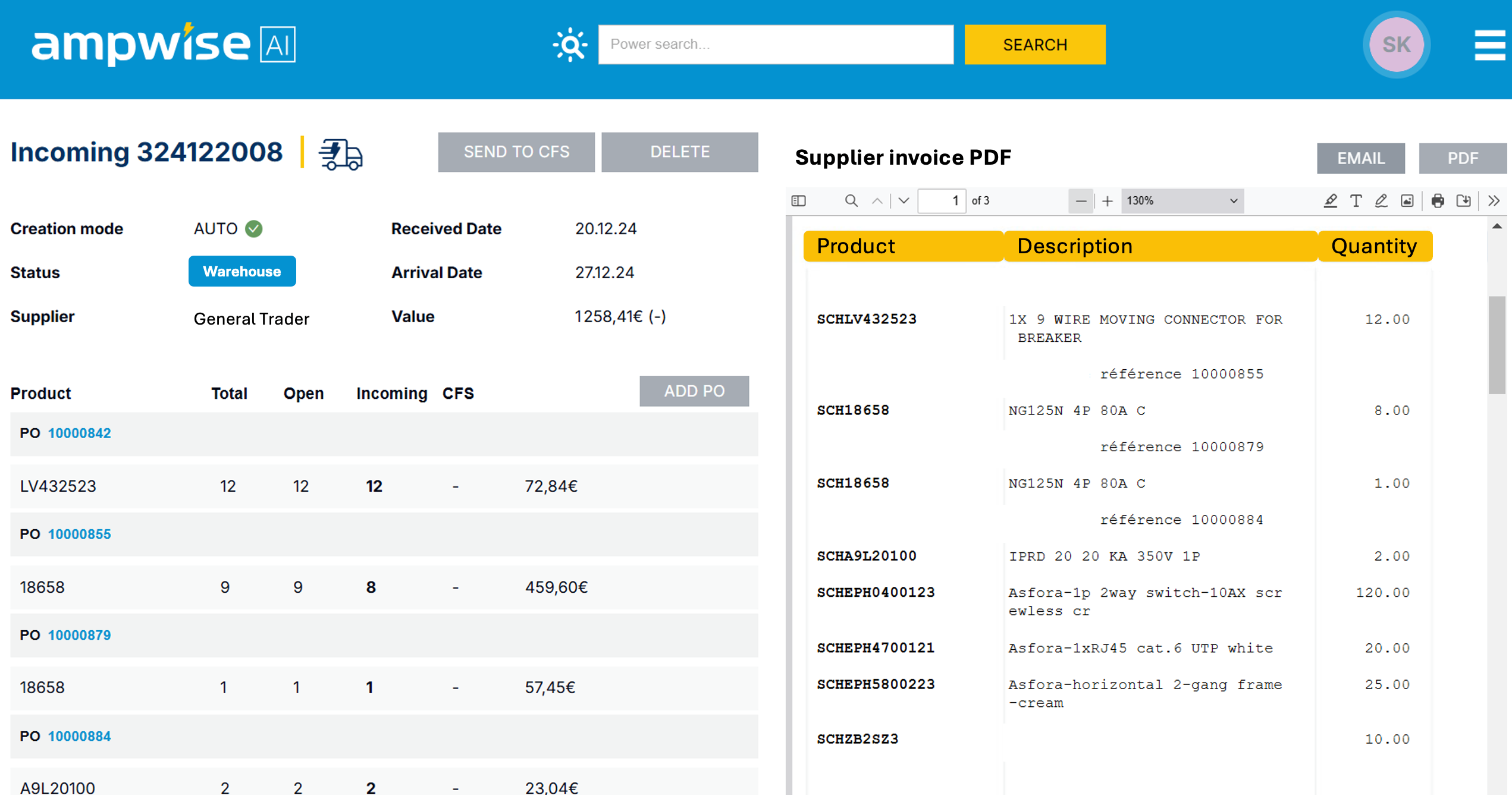 screenshot of Ampwise-AI