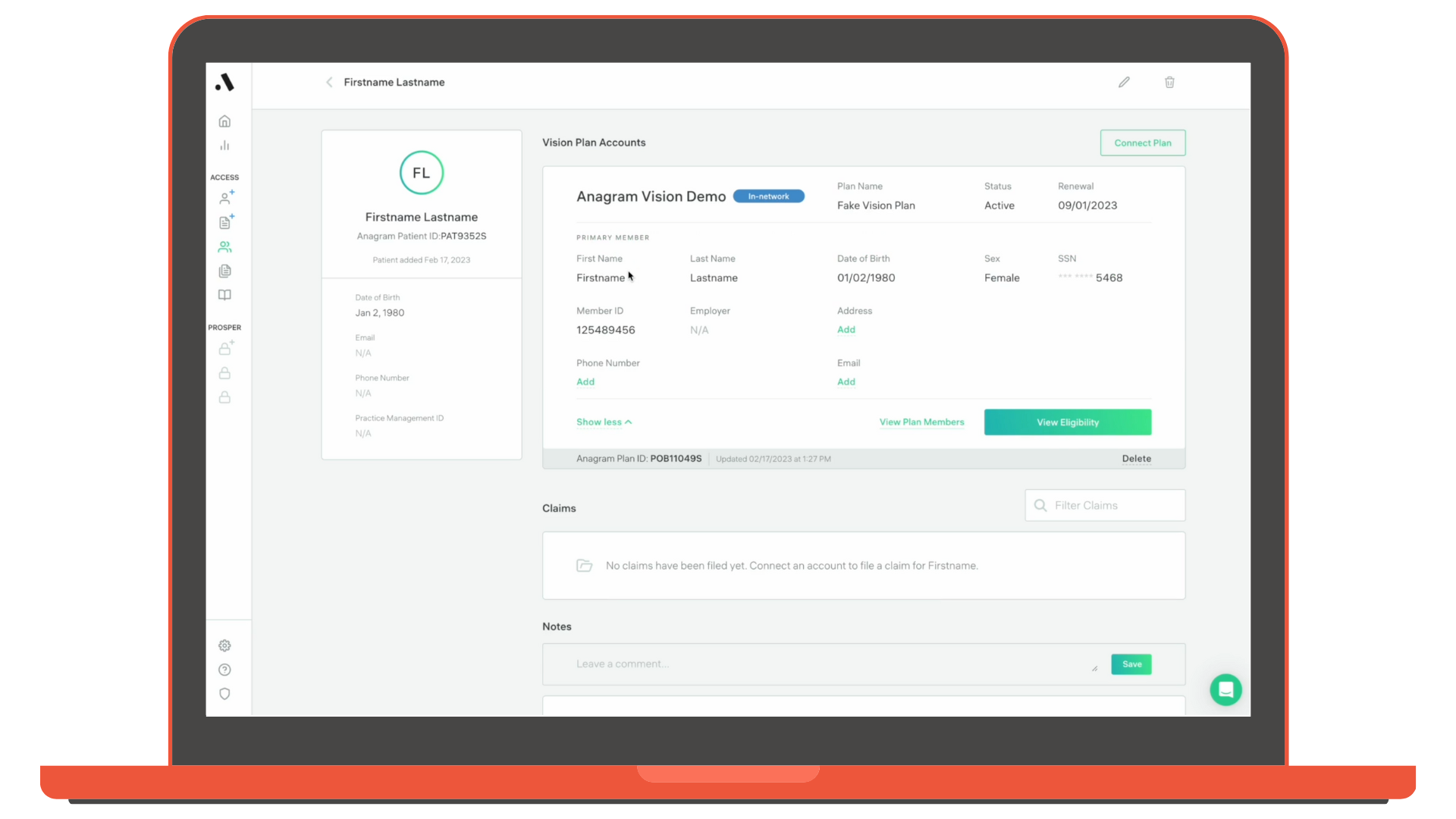 screenshot of Anagram